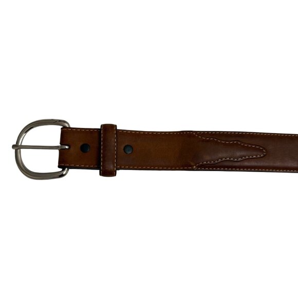 Silver Creek Classics Men\'s Dress Belt Sz 40 Brown Leather 53709 Western Cowboy main image 5